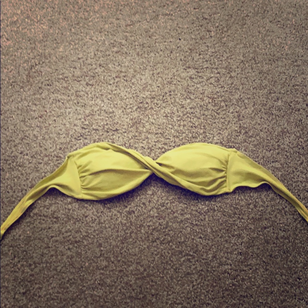 Yellow bathing suit top